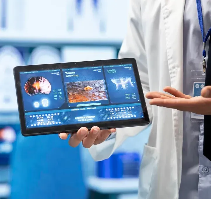 Home – industries tab: Health, Wellness, and Medical (mobile)