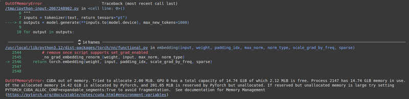 Google Colab instance running out of memory