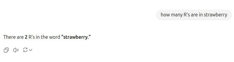 Example of a LLM being wrong when counting letters